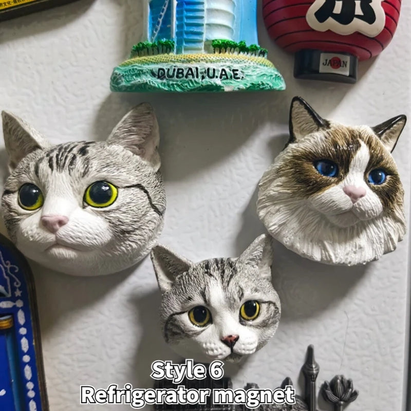 Personalize 3D Pet Portrait Refrigerator Magnet Pet Custom Dog Head Decoration Custom Pet Gift Pet Christmas Pet Lover Gift
